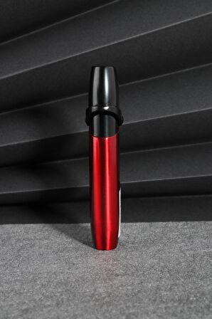 Kırmızı Siyah Özel Tasarım Torch Gazlı Çakmak - SMCK605MR06