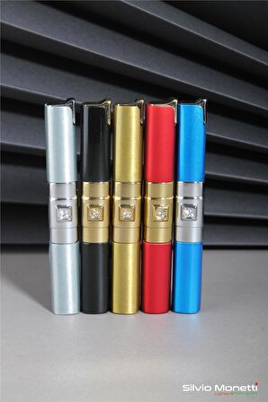 Gümüş Taşlı İnce Tasarım Gazlı Çakmak 24CSM837MR03