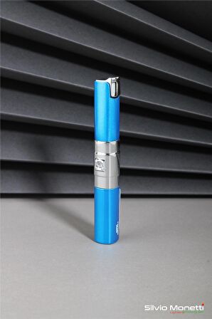 Mavi Taşlı İnce Tasarım Gazlı Çakmak 24CSM837MR05