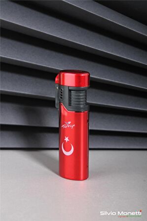 Kırmızı Beyaz Türk Bayrağı Özel Tasarım Gazlı Çakmak 24CSM911CPR02