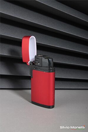 Kırmızı Kapaklı Özel Tasarım Gazlı Çakmak 24CSM913R03