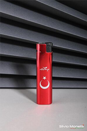 Kırmızı Türk Bayrağı Özel Tasarım Gazlı Çakmak 24CSM914BPR01