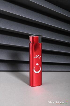 Kırmızı Türk Bayrağı Özel Tasarım Gazlı Çakmak 24CSM914BPR01