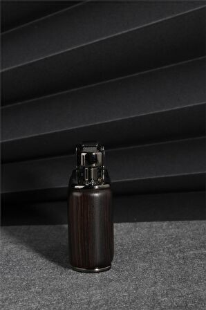 Kahverengi Renk Ahşap Desenli Benzinli Çakmak 24CSM889TR03