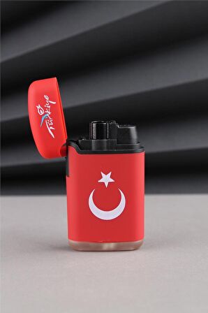 Kırmızı Türkiye Yazılı Ve Türk Bayrağı Çakmak 24CSM919PR001