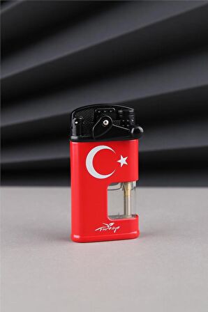 Kırmızı Türkiye Yazılı Ve Türk Bayrağı Çakmak 24CSM922MR001