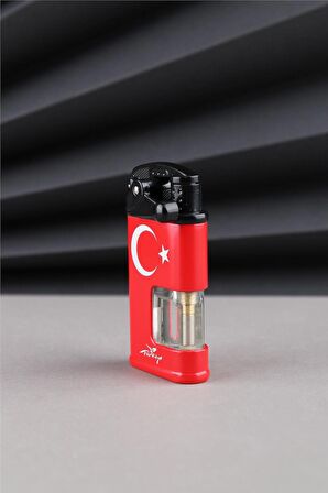 Kırmızı Türkiye Yazılı Ve Türk Bayrağı Çakmak 24CSM922MR001