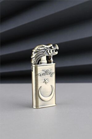 Bronz Kabartmalı Türkiye Yazılı Ve Türk Bayrağı Çakmak 24CSM928MR002