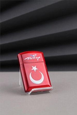 Kırmızı Türkiye Yazılı Ve Türk Bayrağı Çakmak 24CSM930TBR001