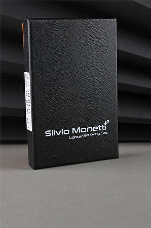 Silvio Monetti Özel Tasarım Kapaklı Alevli Bronz Eskitme Gazlı Çakmak CAKSM043T