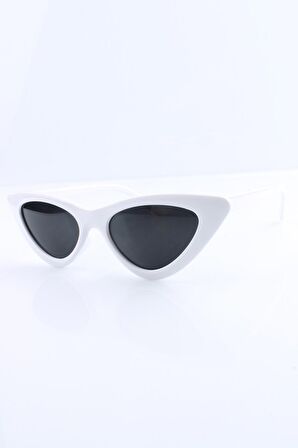 BEYAZ UV400 KADIN GÜNEŞ GÖZLÜĞÜ - BY MARINE - 4BM004R005