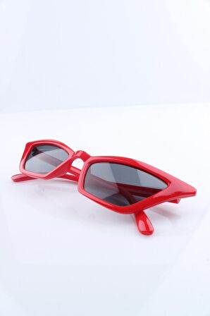 KIRMIZI UV400 KADIN GÜNEŞ GÖZLÜĞÜ - BY MARINE - 4BM23R005