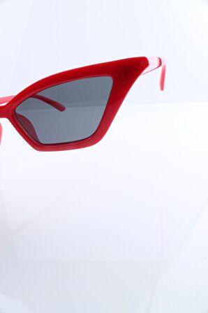 KIRMIZI UV400 KADIN GÜNEŞ GÖZLÜĞÜ - BY MARINE - 4BM23R005