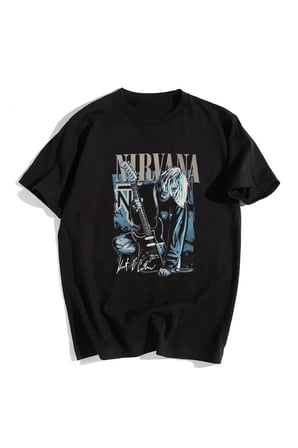 Nirvana Siyah Unisex Oversize T-shirt