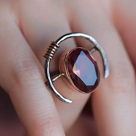 Zultanit Taşlı Gümüş Otantik Set