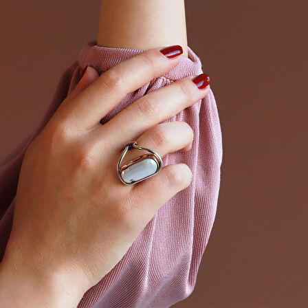 Barok İnci EL İşi Otantik 925 Ayar Gümüş Takım