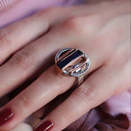 Kök Safir Taşlı 925 Ayar Gümüş Otantik Tasarım Set