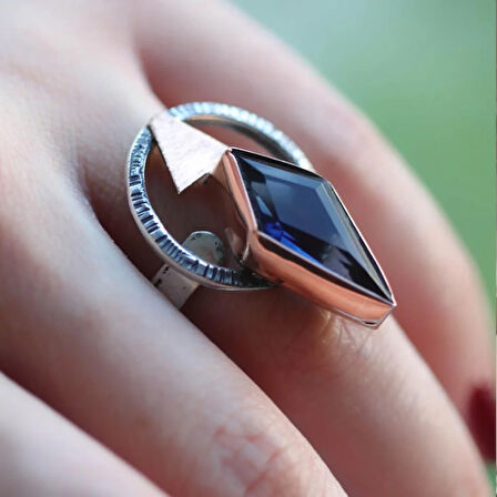 Safir Taşlı Otantik Tasarım Set