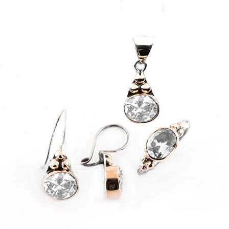 Zirconia Gümüş Otantik Set