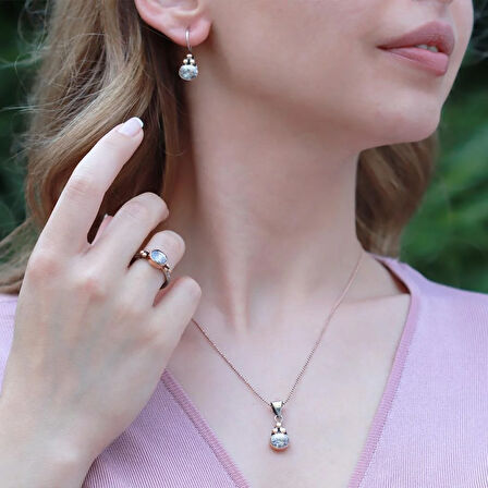 Zirconia Gümüş Otantik Set