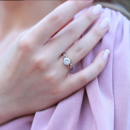 Zircon Taşlı Gümüş Otantik Set