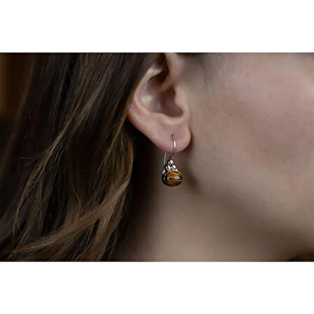 Kaplan Gözü Gümüş Otantik Set