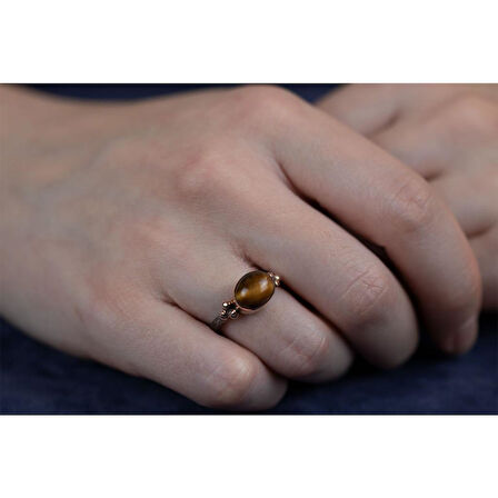 Kaplan Gözü Gümüş Otantik Set