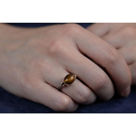 Kaplan Gözü Gümüş Otantik Set