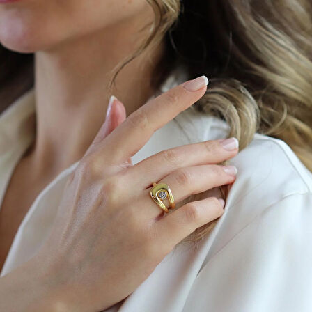 Msska Modeli Bombeli Gümüş Yüzük