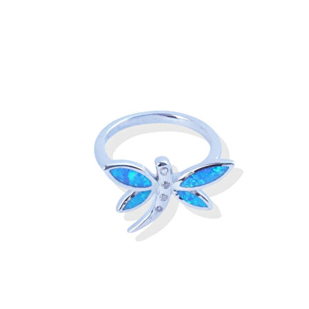 Yusufçuk Opal Taşlı Gümüş Yüzük