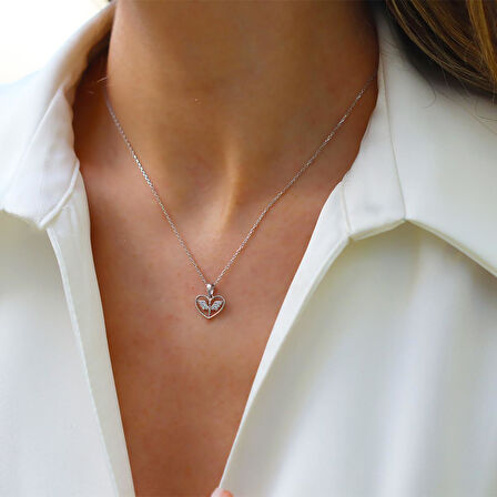 Mini Mikail Meleği Gümüş Kolye