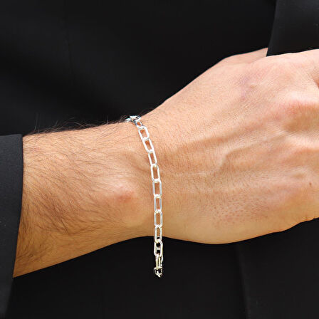 Trend Model Gümüş Erkek Bileklik