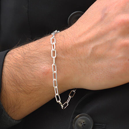 Trend Model Gümüş Erkek Bileklik