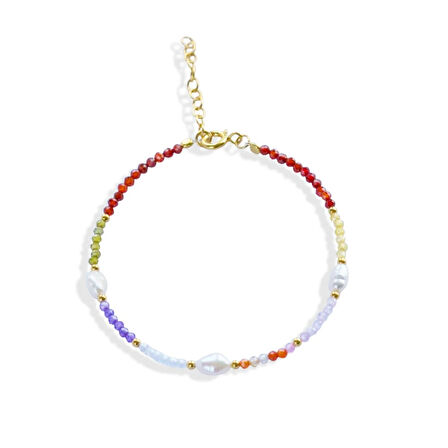 Doğaltaş İncili Gümüş Bileklik