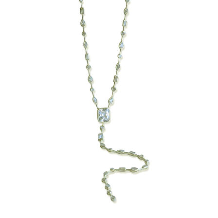 Baget Damla Trend Gold Gümüş Kolye