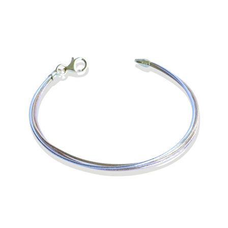 Ajda Modeli 3'lü Gold Gümüş Bileklik