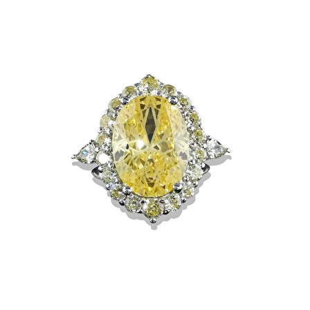 Sky Red Collection Sitrin Creatif Gümüş Yüzük