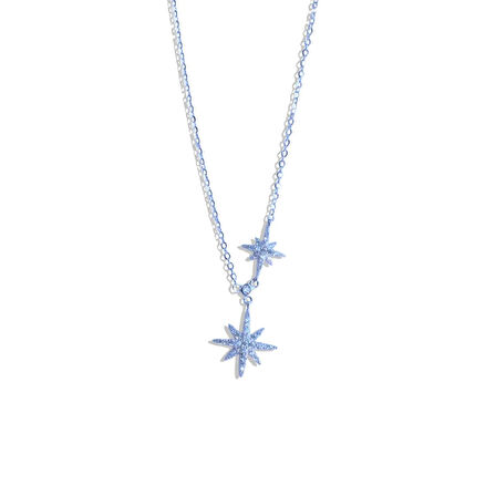 Kutup Yıldızı İkili Gümüş Kolye