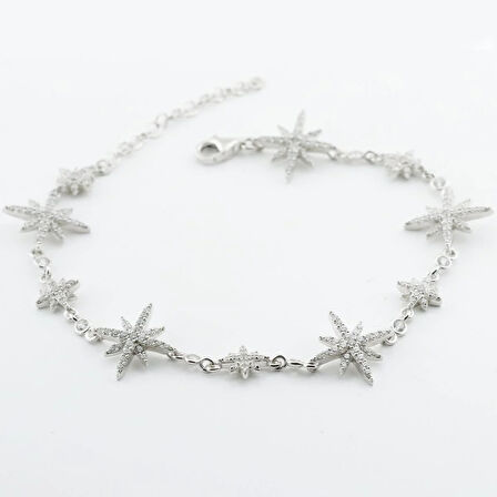 Kutup Yıldızı Gümüş Bileklik