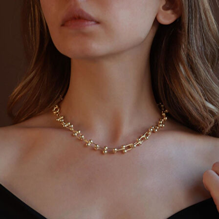 Tffny Model Gold Kaplama Gümüş Kolye