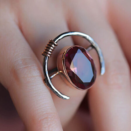 Zultanit Taşlı Gümüş Otantik Set