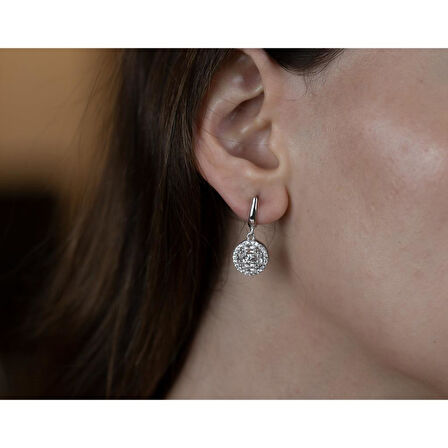 Zirkon Taşlı Pırlanta Modeli Gümüş Set