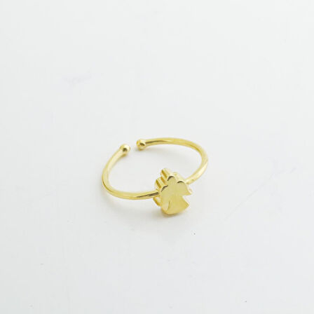 Gold Kaplama Melek Gümüş Yüzük