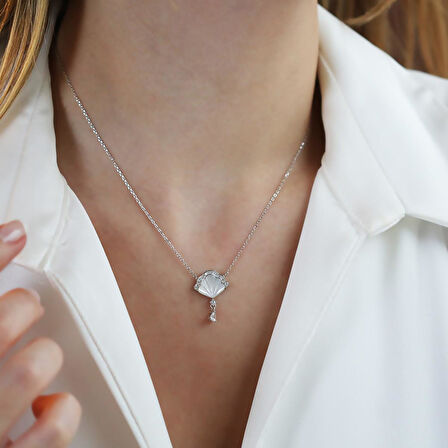 Sedef İstiridye Gümüş Kolye