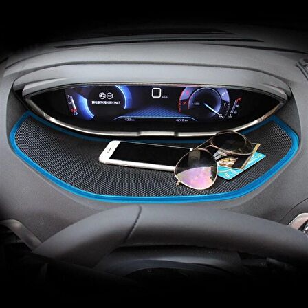 2019 Model 3008 Uyumlu Kaymaz Ped Mavi