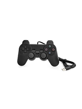 Titreşimli Dualshock USB Kablolu Joystick Gamepad Oyun Kolu Konsolu Pc Bilgisayar Laptop Uyumlu