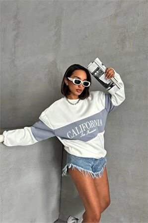 Kadın bisiklet yaka california sweat DPNBG038 