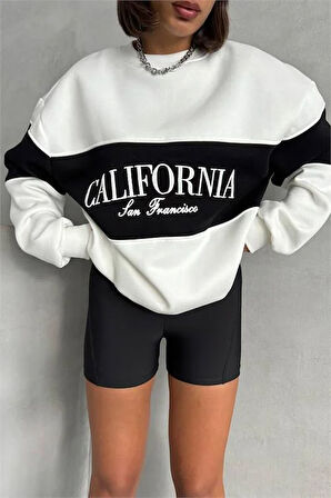 Kadın bisiklet yaka california sweat DPNBG038 