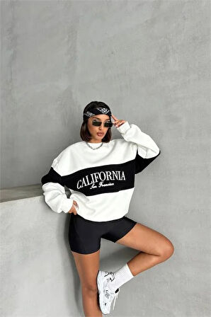 Kadın bisiklet yaka california sweat DPNBG038 