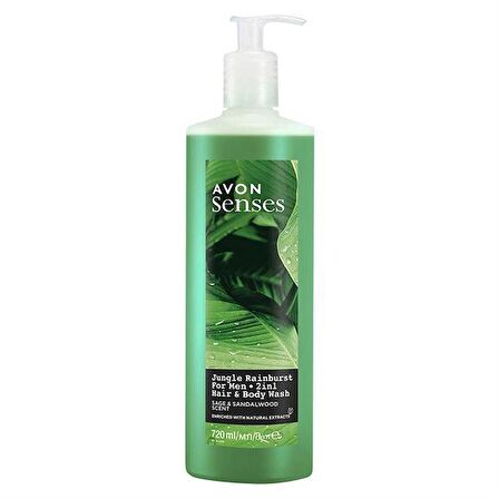 Avon Senses Jungle Rainburst 2'si 1 Arada Saç ve Vücut Şampuanı 720 ml